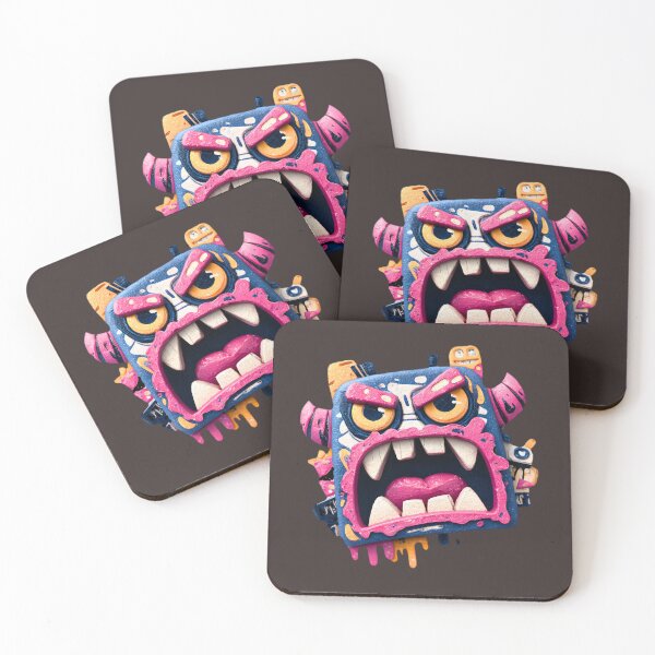 Item preview, Bass Rage Block — Urban Sound Monster Sticker designed and sold by MYTHIC PEEL STICKERS.