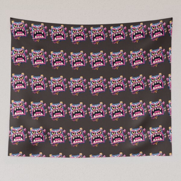 Item preview, Bass Rage Block — Urban Sound Monster Sticker designed and sold by MYTHIC PEEL STICKERS.