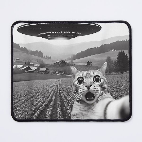 Item preview, Cat Selfie Funny Cat Black White designed and sold by Geraldineromero.