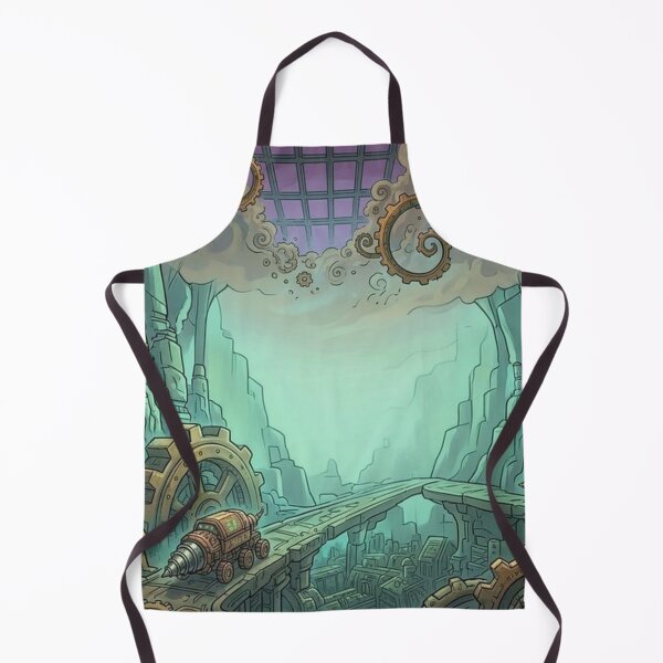 Item preview, Mystical Steampunk Underground World with Ancient Stone Faces designed and sold by Vyxorea.