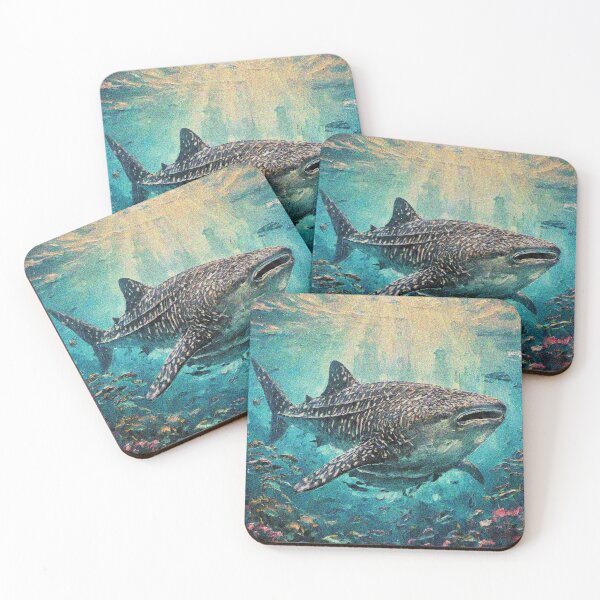 Item preview, Whale Shark Art – Cute Aesthetic Ocean Design | Marine Life Sea Animal Gift designed and sold by Illuministique.