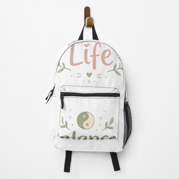 Item preview, Balanced Life Cute Minimal Design | Aesthetic Calm Quote Pastel Typography Art designed and sold by Sanika arts .