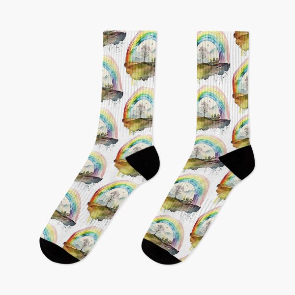 Item preview, Landscape Dreaming in Watercolor Rain Artwork  designed and sold by NivyasArtistry.