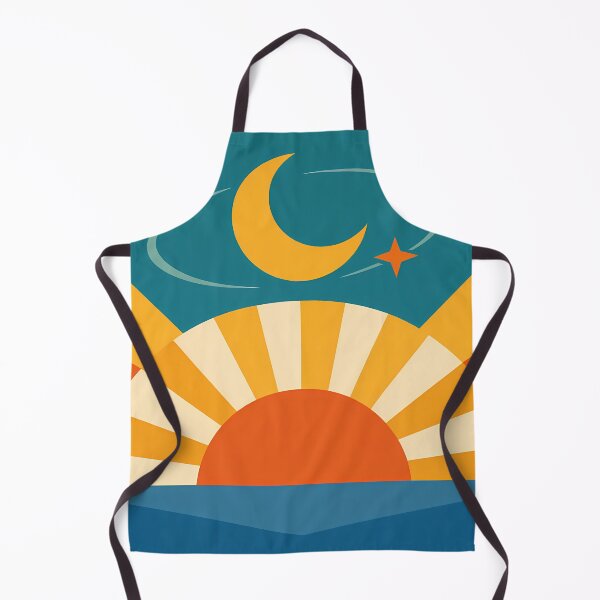 Item preview, Minimal Sun and Moon Sunrise with Stars designed and sold by InkSmithery.