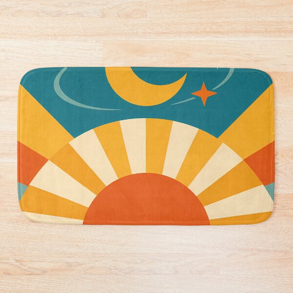 Item preview, Minimal Sun and Moon Sunrise with Stars designed and sold by InkSmithery.