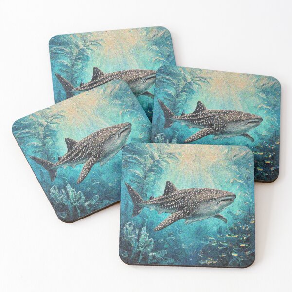 Item preview, Whale Shark Art – Cute Aesthetic Ocean Design | Marine Life Sea Animal Gift designed and sold by Illuministique.