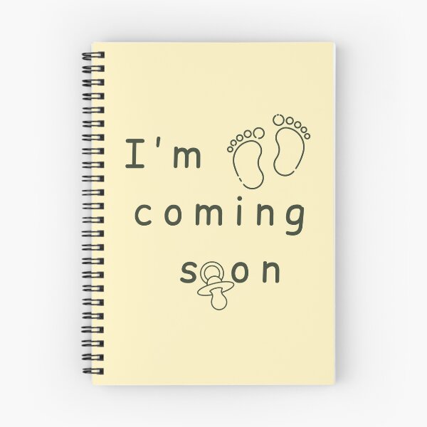 Item preview, I'm Coming Soon - Minimalist Pregnancy Announcement - Yellow designed and sold by Très Joli Brothers.