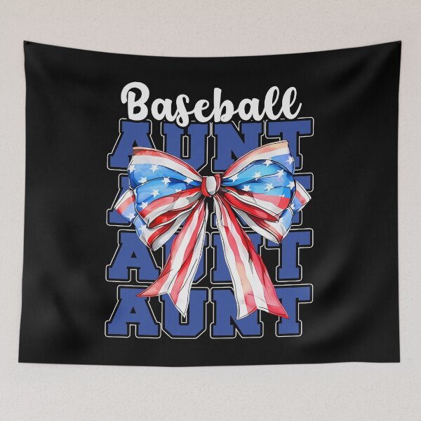 Item preview, Patriotic Baseball Aunt Bow USA Design designed and sold by KIROSALS.