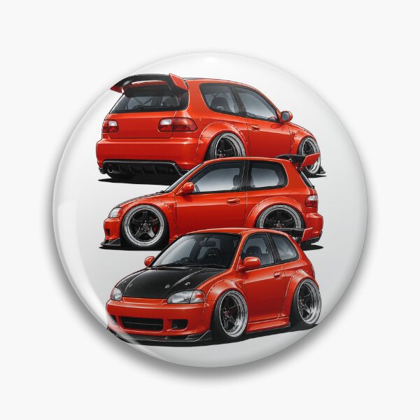 Item preview, Chibi Custom Sports Car – Aggressive Low Stance Design designed and sold by LkmDsgn.