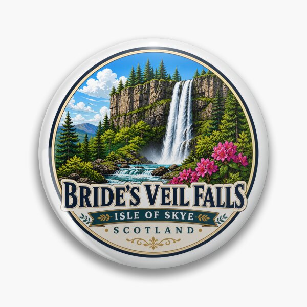 Item preview, Bride's Veil Falls, Isle of Skye Scotland - Scenic Waterfall designed and sold by Myra365Art.