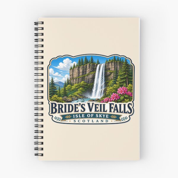 Item preview, Bride's Veil Falls, Isle of Skye Scotland - Scenic Waterfall designed and sold by Myra365Art.