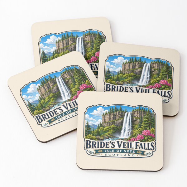 Item preview, Bride's Veil Falls, Isle of Skye Scotland - Scenic Waterfall designed and sold by Myra365Art.
