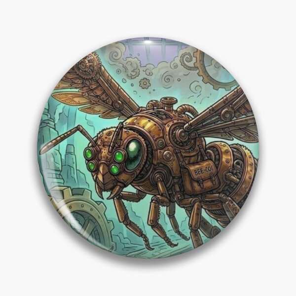 Item preview, Steampunk Mechanical Bee in Mystical Cave designed and sold by Vyxorea.