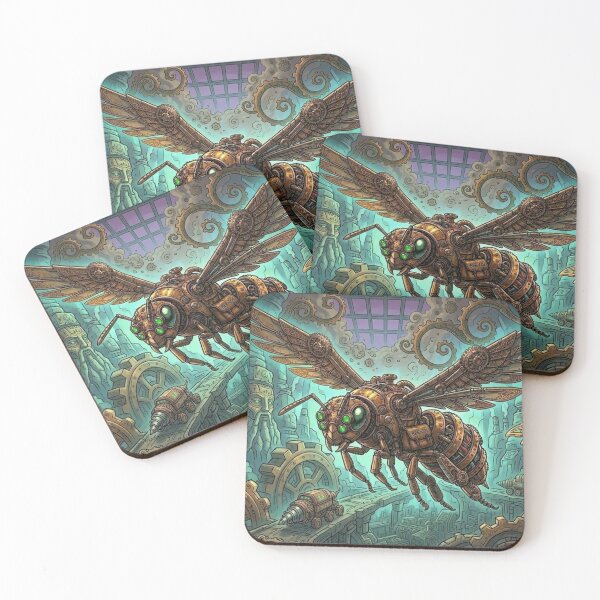 Item preview, Steampunk Mechanical Bee in Mystical Cave designed and sold by Vyxorea.