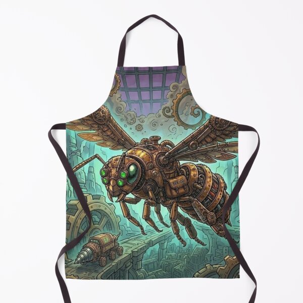 Item preview, Steampunk Mechanical Bee in Mystical Cave designed and sold by Vyxorea.