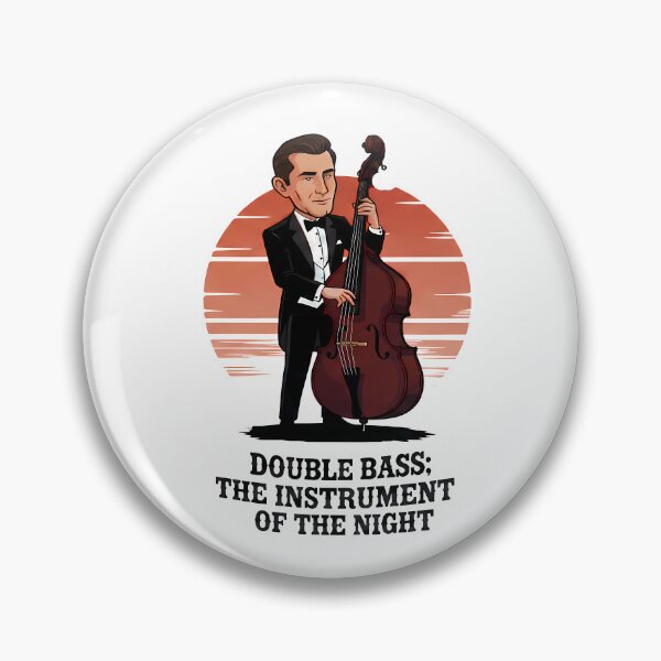 Item preview, A Man with a Double Bass - World Music Day designed and sold by Art-Arcade6.