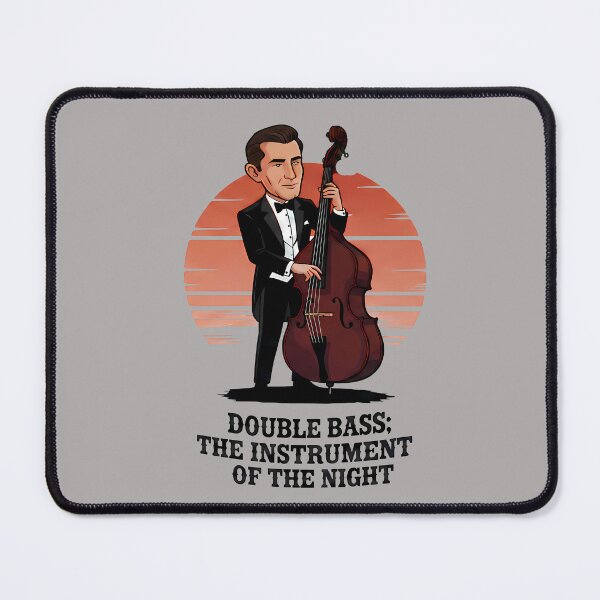 Item preview, A Man with a Double Bass - World Music Day designed and sold by Art-Arcade6.