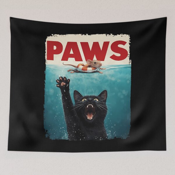 Item preview, Paws Cat Shark Parody Funny Meme designed and sold by SrkiLend.