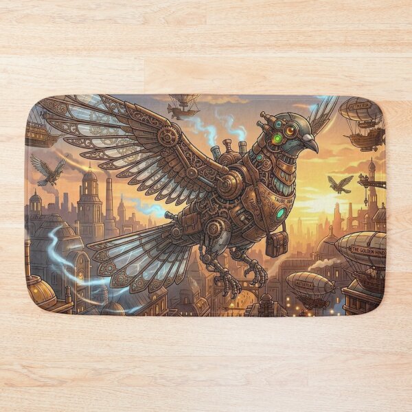 Item preview, Steampunk Mechanical Pigeon over Victorian City designed and sold by Vyxorea.