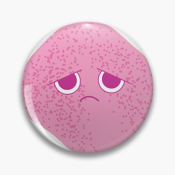Item preview, Cute Sad Pink Blob Character | Moody Kawaii Cartoon | Funny Emotional Face designed and sold by Umar Danish Arts.