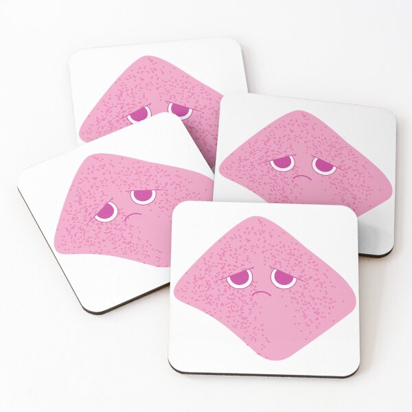 Item preview, Cute Sad Pink Blob Character | Moody Kawaii Cartoon | Funny Emotional Face designed and sold by Umar Danish Arts.