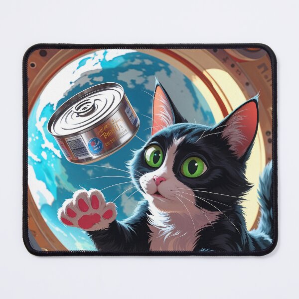 Item preview, A Small Step for Cat, A Giant Leap for Dinner designed and sold by ThePixelPantry.
