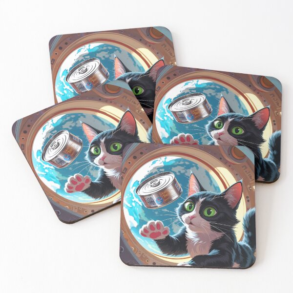 Item preview, A Small Step for Cat, A Giant Leap for Dinner designed and sold by ThePixelPantry.