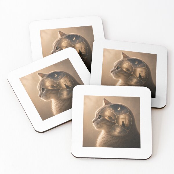 Item preview, Inside My Mind Cat – Emotional Introspective Aesthetic designed and sold by LovelyCatGalaxy.