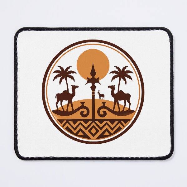 Item preview, Sudanese Heritage Circle Art – Darfur Culture Symbol, African Tribal Sunset Design, Nubian Inspired Pattern designed and sold by Rooted Culture.