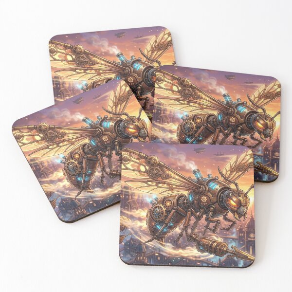 Item preview, Mechanical Steampunk Wasp with Glowing Eyes designed and sold by Vyxorea.