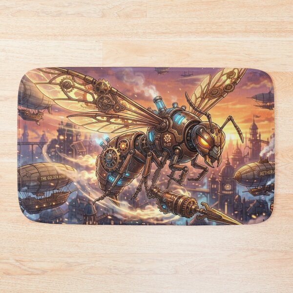 Item preview, Mechanical Steampunk Wasp with Glowing Eyes designed and sold by Vyxorea.