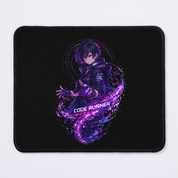 Item preview, Code Runner – Cyberpk Hacker Girl Anime designed and sold by CtrlAltLaugh.