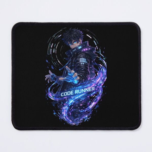 Item preview, Code Runner – Cyberpk Hacker Anime designed and sold by CtrlAltLaugh.