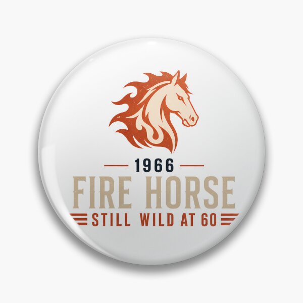 Item preview, 1966 Fire Horse - Still Wild at 60 - Vintage 60th Birthday Graphic designed and sold by avinigav.