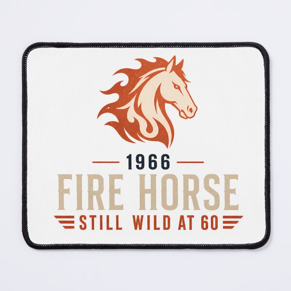 Item preview, 1966 Fire Horse - Still Wild at 60 - Vintage 60th Birthday Graphic designed and sold by avinigav.
