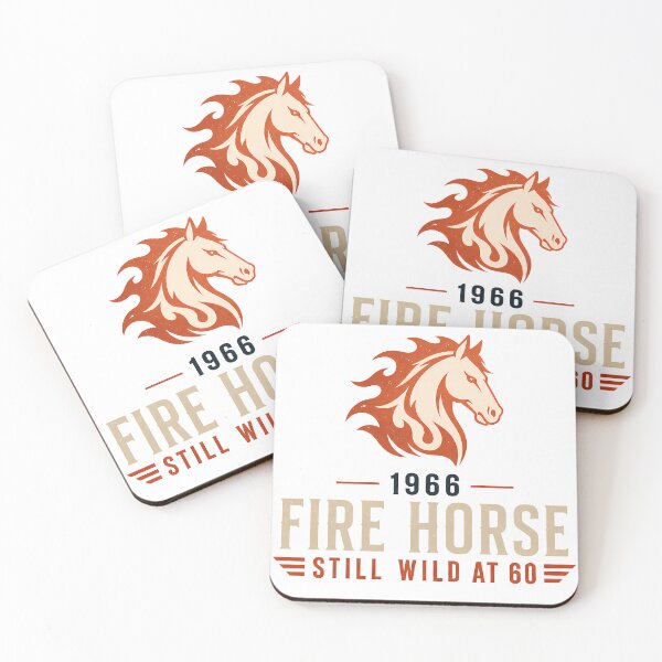 Item preview, 1966 Fire Horse - Still Wild at 60 - Vintage 60th Birthday Graphic designed and sold by avinigav.