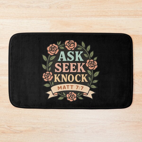 Item preview, Matthew 7:7 Ask Seek Knock designed and sold by plushism.