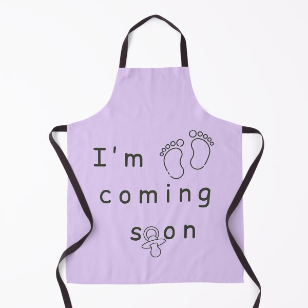 Item preview, I'm Coming Soon - Minimalist Pregnancy Announcement - Lilac designed and sold by Très Joli Brothers.