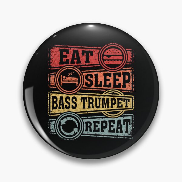 Item preview, Eat Sleep Bass trumpet Repeat designed and sold by GabbyKash.