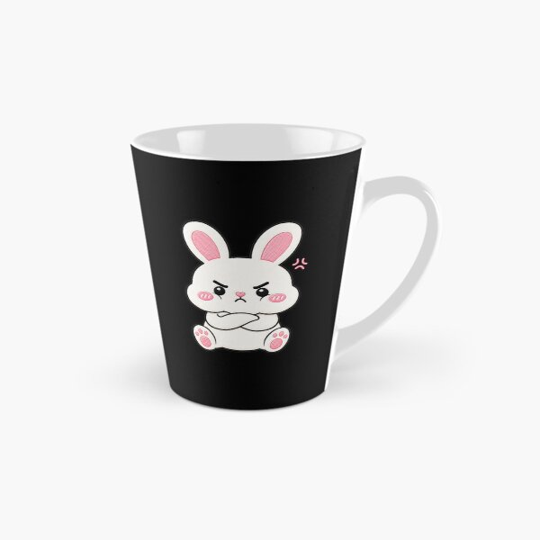 Item preview, Angry Bunny Kawaii Cute Funny Annoyed Rabbit Cartoon Sticker designed and sold by ColorSplash123.