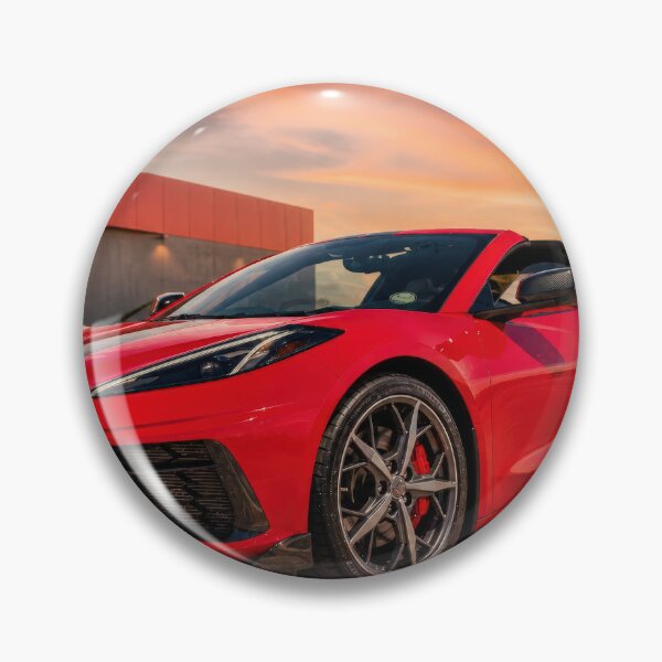 Item preview, Chevrolet Corvette C8 – Red Mid-Engine Supercar at Sunset designed and sold by William A McCarthy.