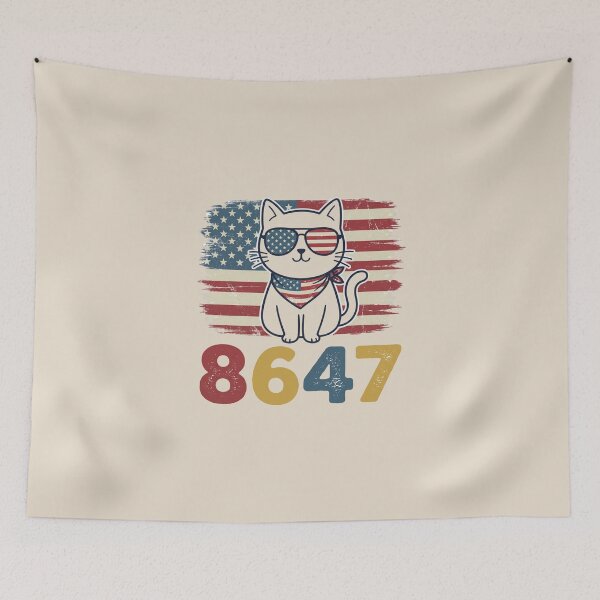 Item preview, 8647 Patriotic Cat designed and sold by dudelinart.