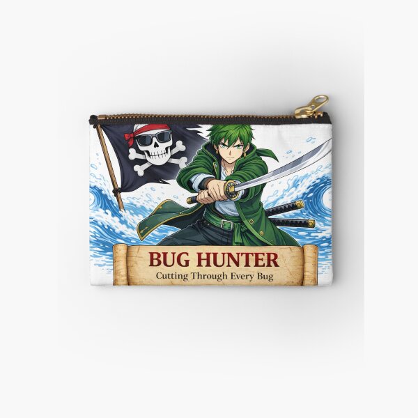 Aperçu de l'œuvre Bug Hunter – Pirate Développeur Sabreur créée et vendue par CtrlAltLaugh.