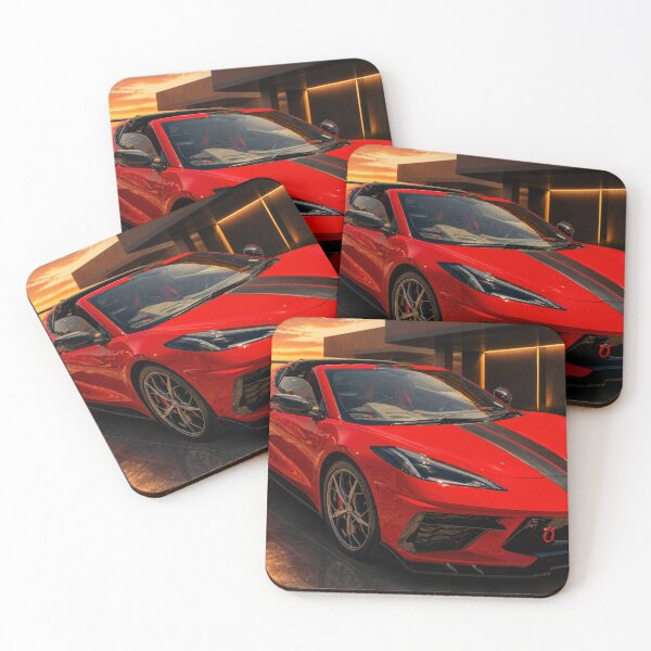 Item preview, Chevrolet Corvette C8 Z06 – Red Supercar at Sunset (Cinematic Edition) designed and sold by William A McCarthy.
