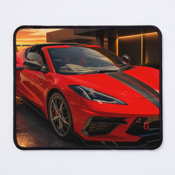 Item preview, Chevrolet Corvette C8 Z06 – Red Supercar at Sunset (Cinematic Edition) designed and sold by William A McCarthy.