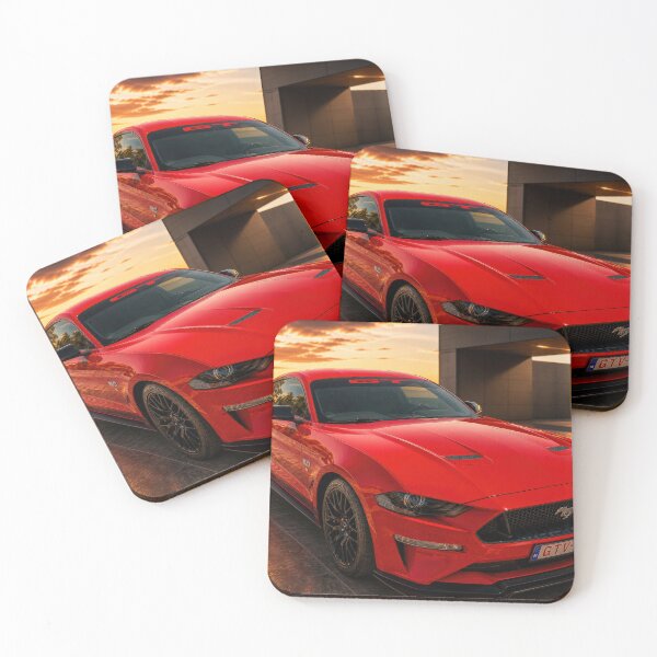 Item preview, Ford Mustang GT 5.0 – Red Muscle Car at Sunset (Cinematic Edition) designed and sold by William A McCarthy.