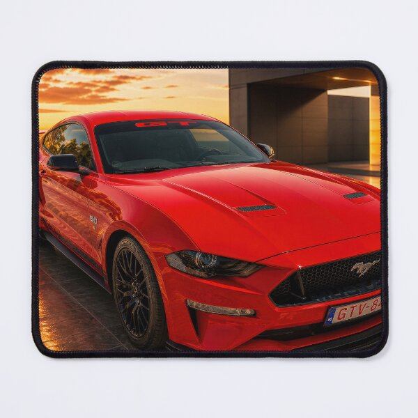 Item preview, Ford Mustang GT 5.0 – Red Muscle Car at Sunset (Cinematic Edition) designed and sold by William A McCarthy.