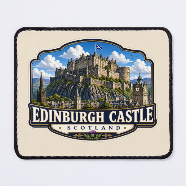 Item preview, Edinburgh Castle, Scotland designed and sold by Myra365Art.