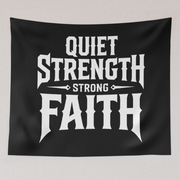 Item preview, Quiet Strength Strong Faith - Christian Motivational Typography designed and sold by Stavman Creative Designs.