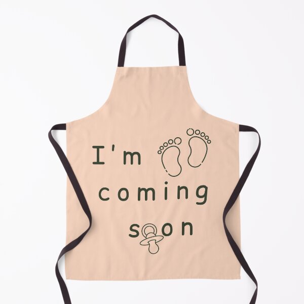 Item preview, I'm Coming Soon - Minimalist Pregnancy Announcement - Peach designed and sold by Très Joli Brothers.